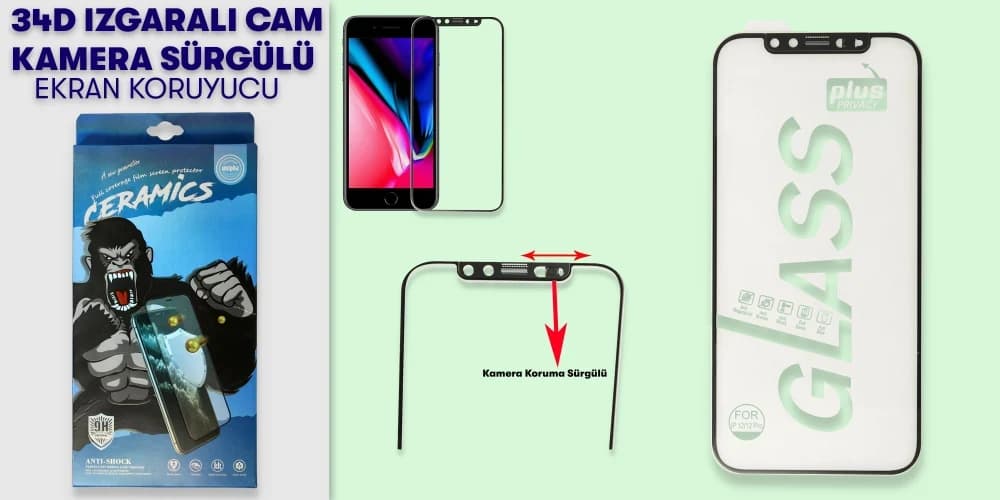 34D Izgaralı Cam