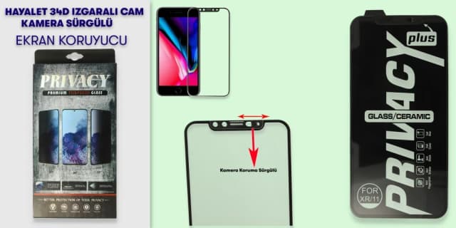 34D Hayalet Izgaralı Cam