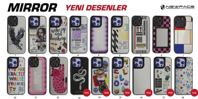 Mirror Desenli Kapak