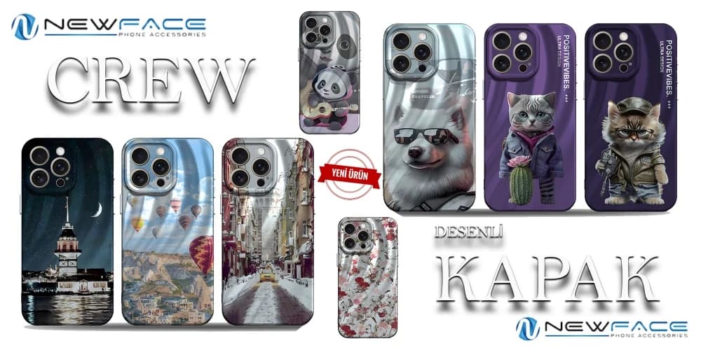 Crew Desenli Kapak