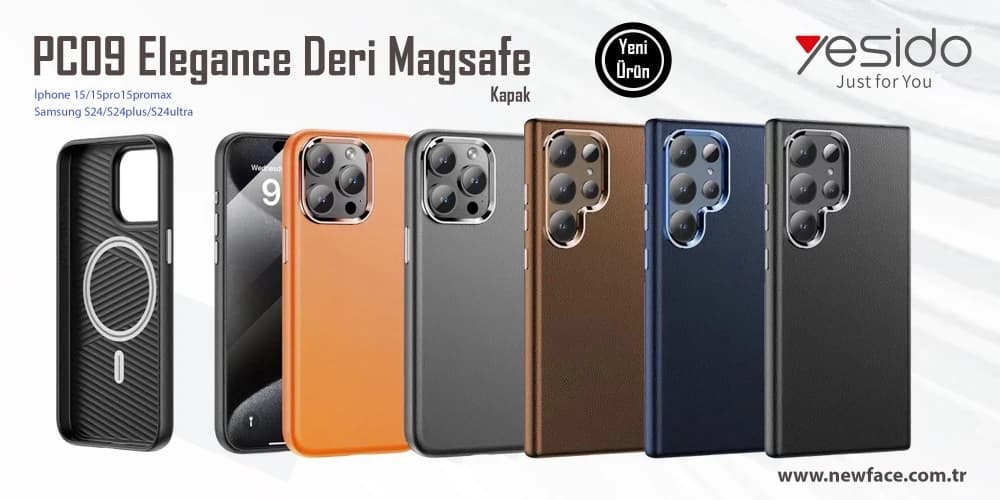 PC09 Elegance Deri Magsafe Kapak