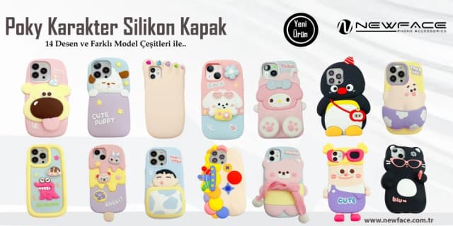 Poky Karakter Silikon Kapak