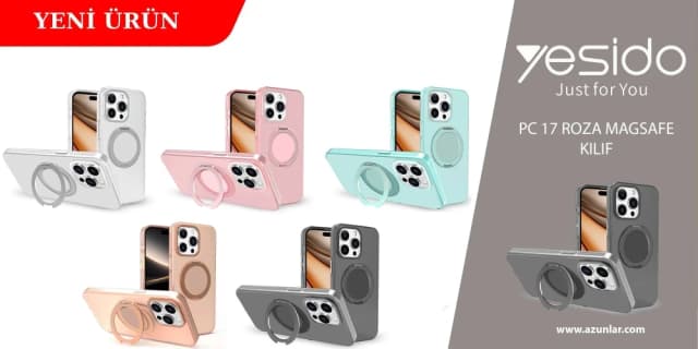 PC17 Roza Magsafe Standlı Kapak
