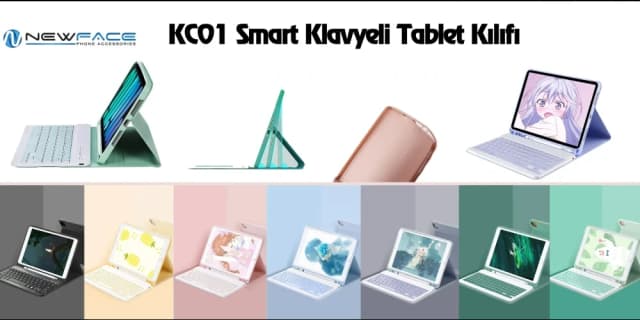 KC01 Smart Klavyeli Tablet Kılıfı