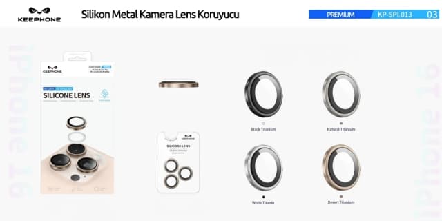 Silikon Metal Kamera Lens