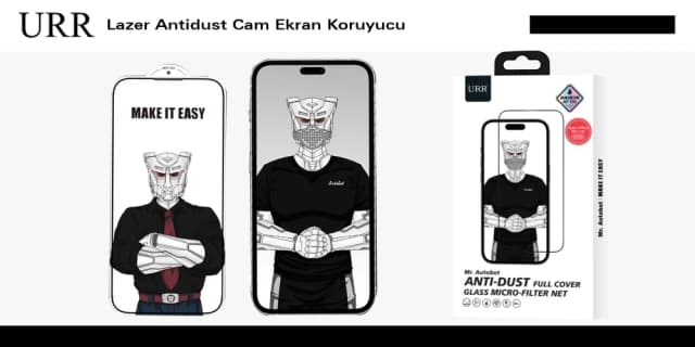 Lazer Antidust Cam Ekran Koruyucu
