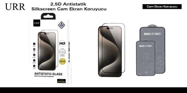 2.5D Antistatik Silkscreen Cam Ekran Koruyucu