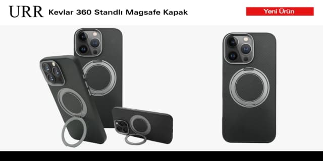 Kevlar 360 Standlı Magsafe Kapak