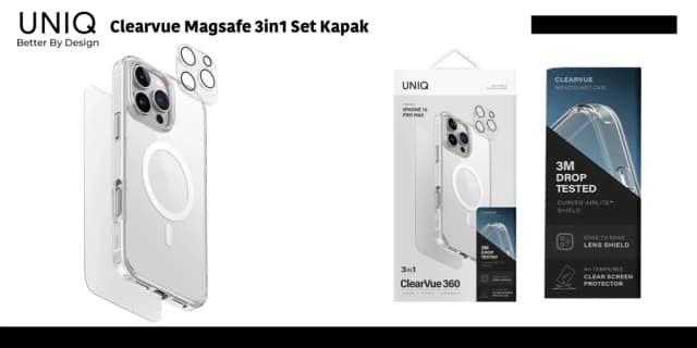 Clearvue Magsafe 3in1 Set Kapak