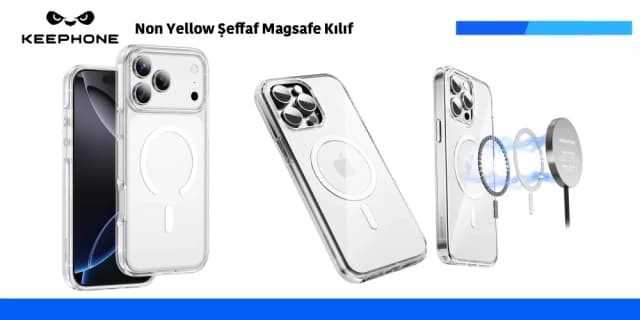 Non Yellow Şeffaf Magsafe Kılıf