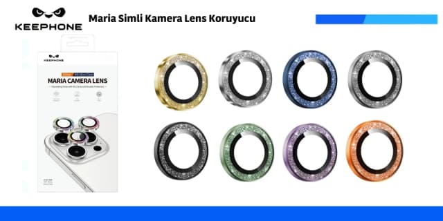 Maria Simli Kamera Lens Koruyucu