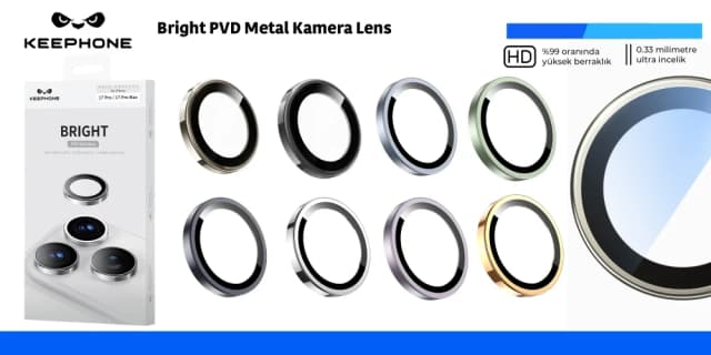 Bright PVD Metal Kamera Lens