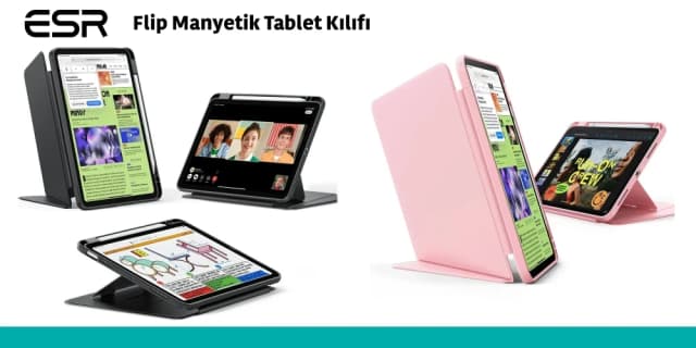 Flip Manyetik Tablet Kılıfı