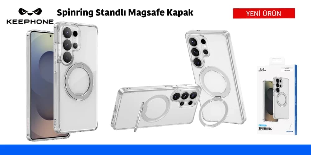 Spinring Standlı Magsafe Kapak