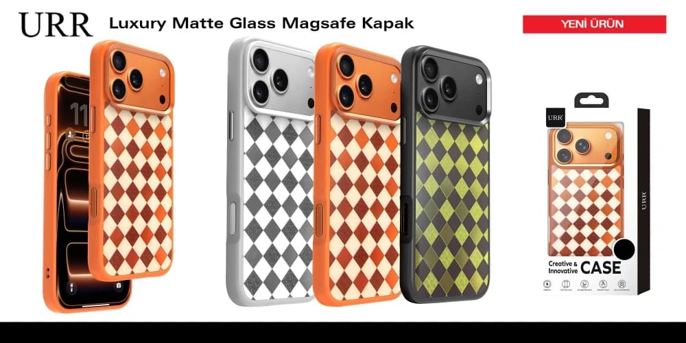 Luxury Matte Glass Magsafe Kapak