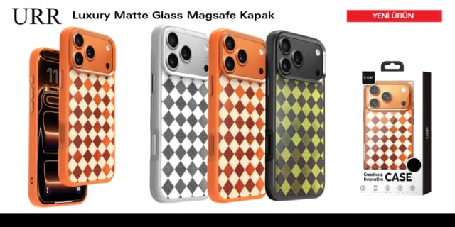 Luxury Matte Glass Magsafe Kapak