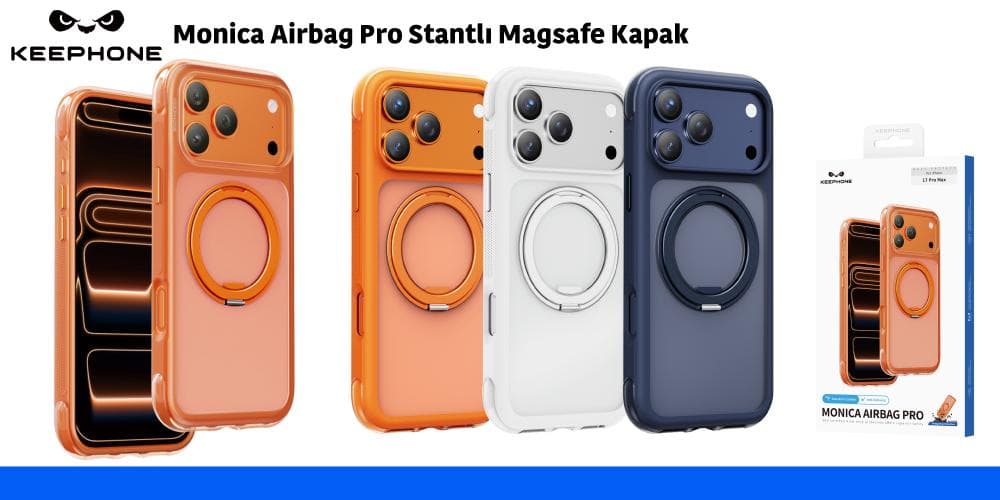 Monica Airbag Pro Stantlı Magsafe Kapak