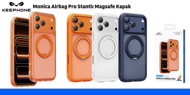 Monica Airbag Pro Stantlı Magsafe Kapak