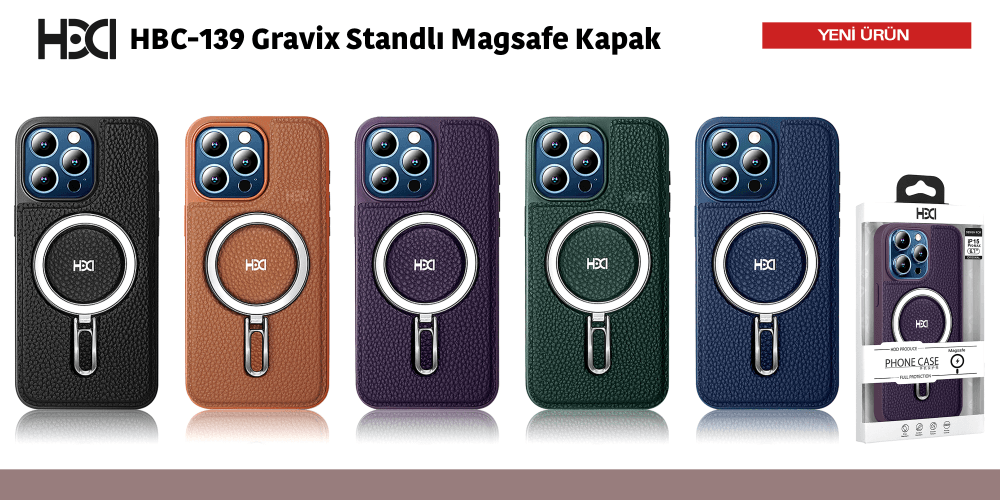 HBC-139 Gravix Standlı Magsafe Kapak