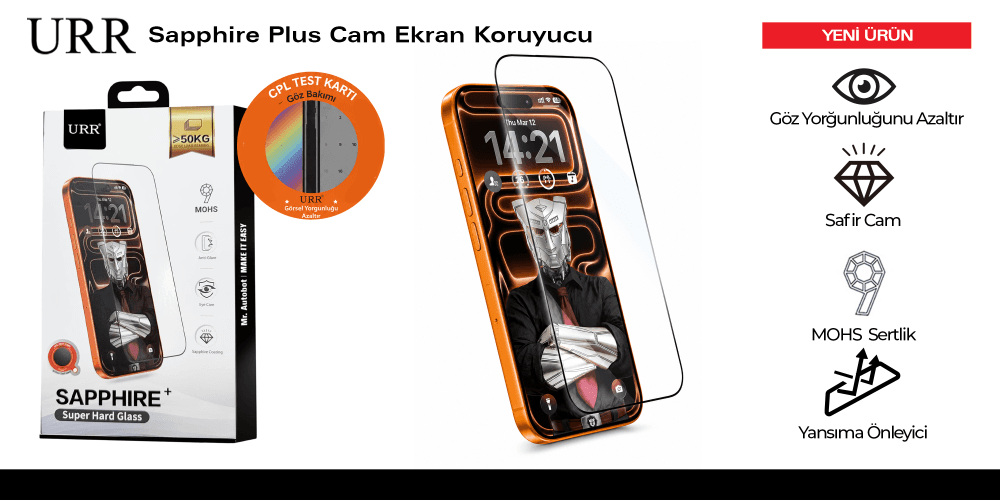 Sapphire Plus Cam Ekran Koruyucu