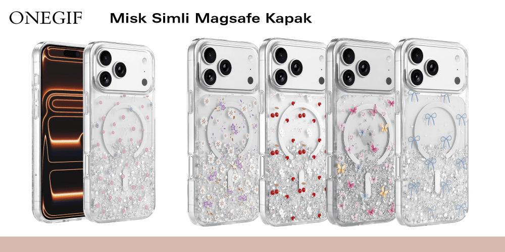 Misk Simli Magsafe Kapak