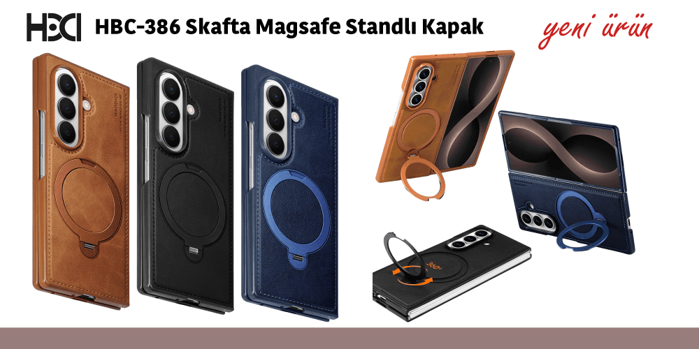 HBC-386 Skafta Magsafe Standlı Kapak