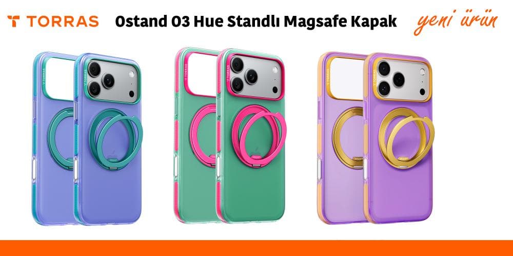 Ostand O3 Hue Standlı Magsafe Kapak